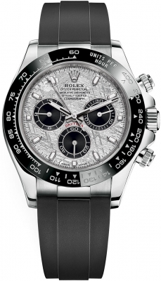 Rolex Cosmograph Daytona White Gold 116519LN Meteorite Black Oysterflex watch