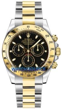 Buy this new Rolex Cosmograph Daytona Steel and Gold 116523 Black Index mens watch for the discount price of £12,380.00. UK Retailer.