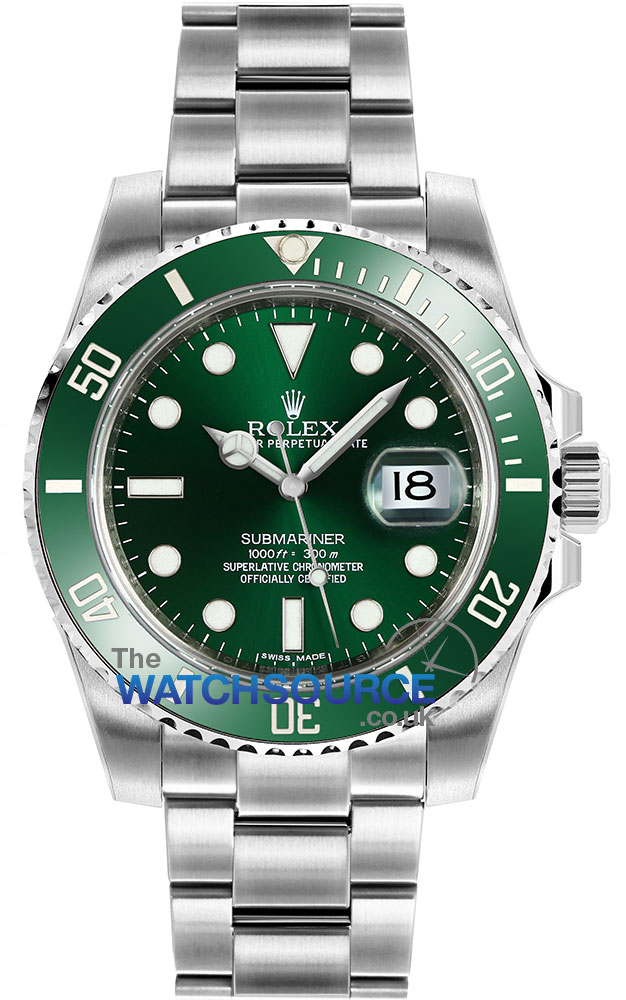 rolex oyster perpetual date submariner green