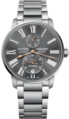 Buy this new Ulysse Nardin Marine Chronometer Torpilleur 42mm 1183-310-7m/42-bq mens watch for the discount price of £7,114.00. UK Retailer.