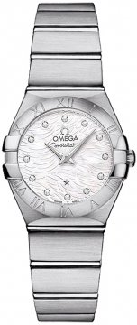 Buy this new Omega Constellation Brushed 24mm 123.10.24.60.55.004 ladies watch for the discount price of £2,799.00. UK Retailer.