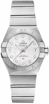 Buy this new Omega Constellation Co-Axial Automatic 27mm 123.10.27.20.55.002 ladies watch for the discount price of £4,770.00. UK Retailer.