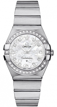 Buy this new Omega Constellation Brushed 27mm 123.15.27.60.55.005 ladies watch for the discount price of £4,896.00. UK Retailer.