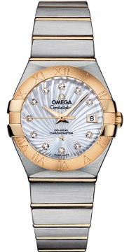 Buy this new Omega Constellation Co-Axial Automatic 27mm 123.20.27.20.55.002 ladies watch for the discount price of £6,408.00. UK Retailer.