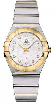 Buy this new Omega Constellation Brushed 27mm 123.20.27.60.55.005 ladies watch for the discount price of £3,477.00. UK Retailer.