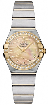 Buy this new Omega Constellation Brushed 24mm 123.25.24.60.57.001 ladies watch for the discount price of £4,956.00. UK Retailer.