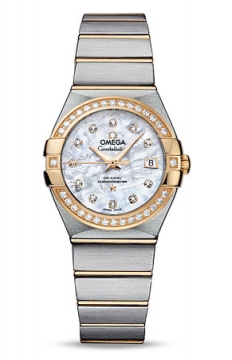 Buy this new Omega Constellation Co-Axial Automatic 27mm 123.25.27.20.55.003 ladies watch for the discount price of £7,830.00. UK Retailer.