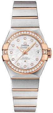 Buy this new Omega Constellation Co-Axial Automatic 27mm 123.25.27.20.55.005 ladies watch for the discount price of £8,118.00. UK Retailer.