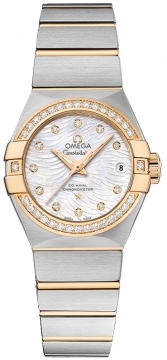 Buy this new Omega Constellation Co-Axial Automatic 27mm 123.25.27.20.55.007 ladies watch for the discount price of £8,118.00. UK Retailer.