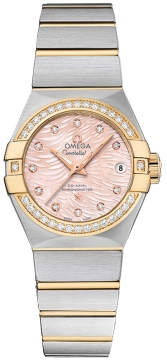 Buy this new Omega Constellation Co-Axial Automatic 27mm 123.25.27.20.57.005 ladies watch for the discount price of £8,118.00. UK Retailer.