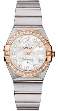 Buy this new Omega Constellation Brushed 27mm 123.25.27.60.55.009 ladies watch for the discount price of £5,040.00. UK Retailer.