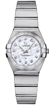 Buy this new Omega Constellation Brushed 24mm 123.10.24.60.55.001 ladies watch for the discount price of £2,108.00. UK Retailer.