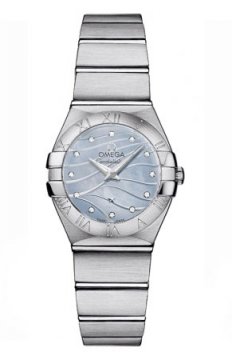 Buy this new Omega Constellation Brushed 24mm 123.10.24.60.57.001 ladies watch for the discount price of £2,329.00. UK Retailer.