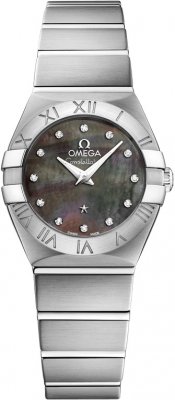 Buy this new Omega Constellation Brushed 24mm 123.10.24.60.57.003 ladies watch for the discount price of £2,538.00. UK Retailer.