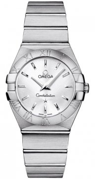 Buy this new Omega Constellation Brushed 27mm 123.10.27.60.02.001 ladies watch for the discount price of £1,829.00. UK Retailer.