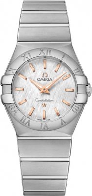 Buy this new Omega Constellation Brushed 27mm 123.10.27.60.02.004 ladies watch for the discount price of £1,913.00. UK Retailer.