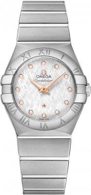 Buy this new Omega Constellation Brushed 27mm 123.10.27.60.52.001 ladies watch for the discount price of £2,108.00. UK Retailer.