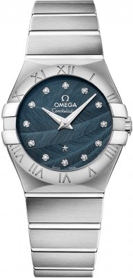 Buy this new Omega Constellation Brushed 27mm 123.10.27.60.53.001 ladies watch for the discount price of £2,108.00. UK Retailer.