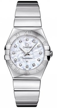 Buy this new Omega Constellation Polished 27mm 123.10.27.60.55.002 ladies watch for the discount price of £2,185.00. UK Retailer.