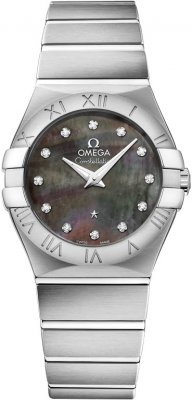 Buy this new Omega Constellation Brushed 27mm 123.10.27.60.57.003 ladies watch for the discount price of £2,453.00. UK Retailer.