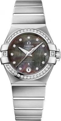 Buy this new Omega Constellation Co-Axial Automatic 27mm 123.15.27.20.57.003 ladies watch for the discount price of £6,570.00. UK Retailer.