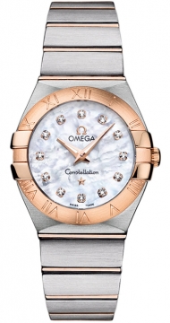 Buy this new Omega Constellation Brushed 27mm 123.20.27.60.55.001 ladies watch for the discount price of £3,924.00. UK Retailer.