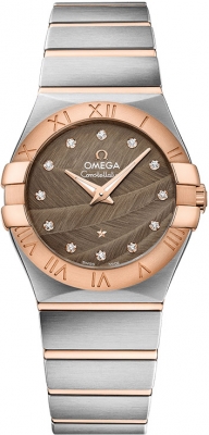 Buy this new Omega Constellation Brushed 27mm 123.20.27.60.63.003 ladies watch for the discount price of £3,145.00. UK Retailer.