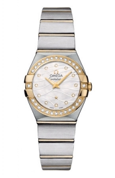 Buy this new Omega Constellation Brushed 24mm 123.25.24.60.55.011 ladies watch for the discount price of £5,526.00. UK Retailer.