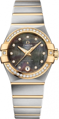 Buy this new Omega Constellation Co-Axial Automatic 27mm 123.25.27.20.57.007 ladies watch for the discount price of £8,325.00. UK Retailer.