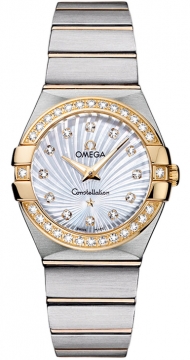 Buy this new Omega Constellation Brushed 27mm 123.25.27.60.55.004 ladies watch for the discount price of £6,588.00. UK Retailer.