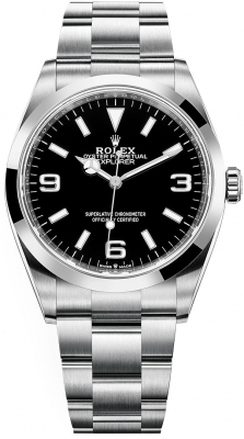 Buy this new Rolex Explorer 36mm 124270 Black midsize watch for the discount price of £9,500.00. UK Retailer.