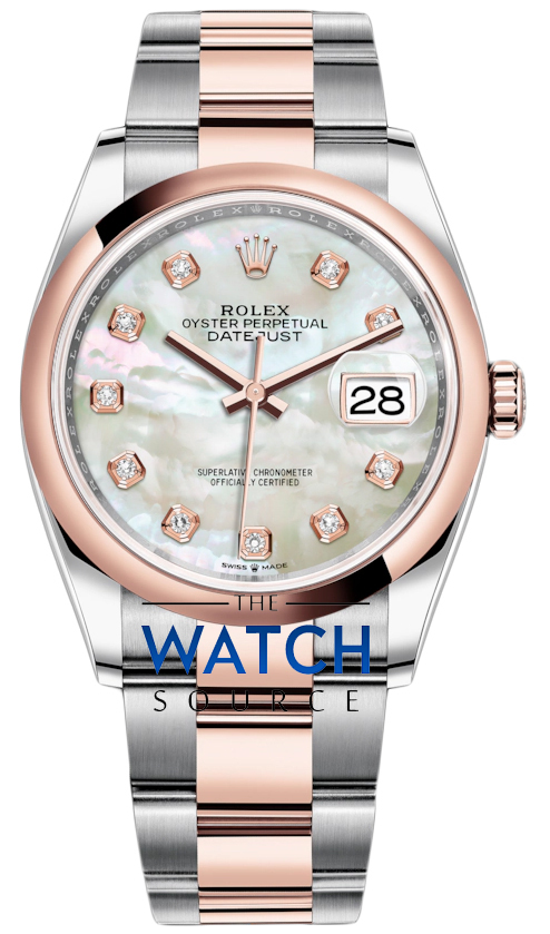 rolex datejust 36mm rose gold