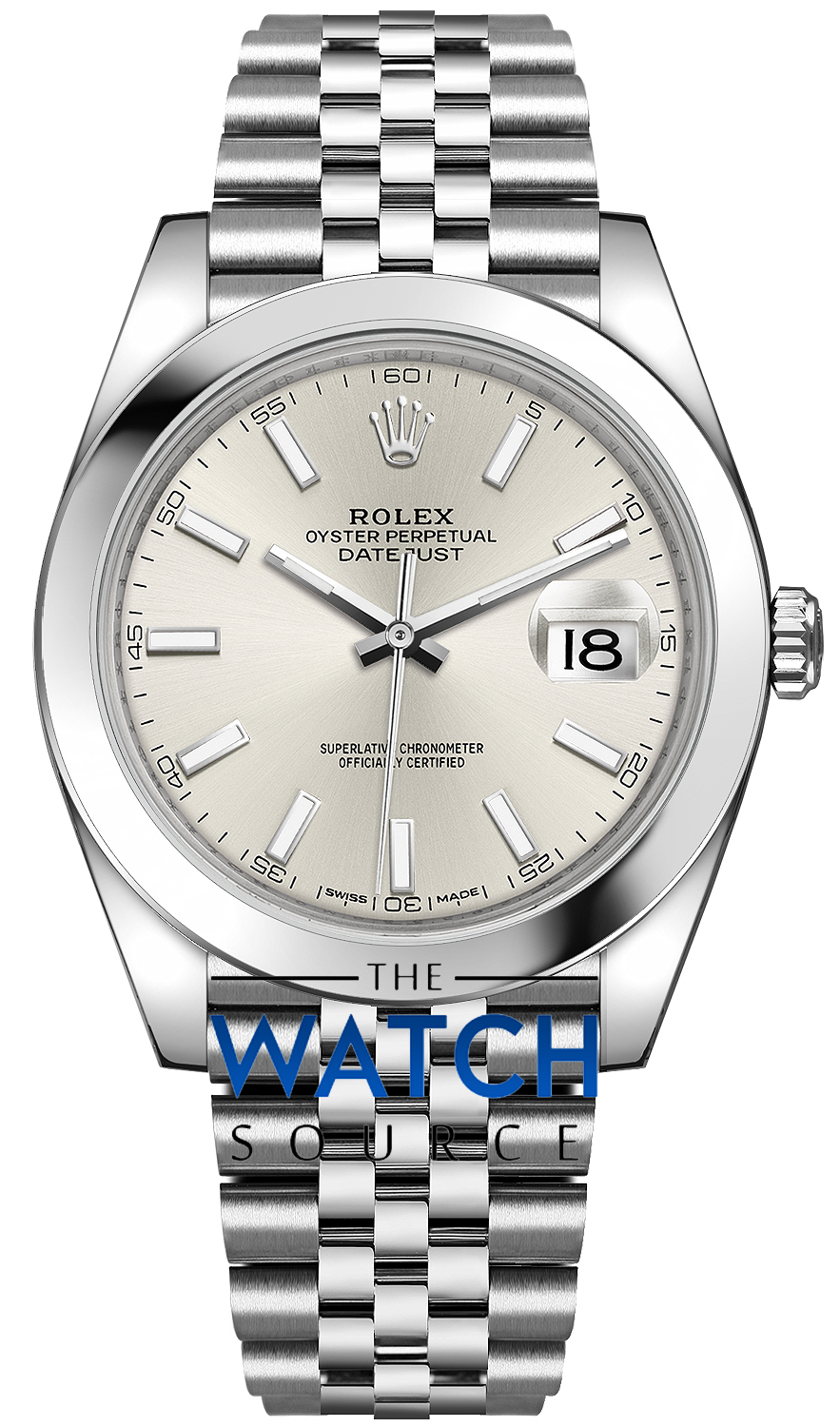 rolex day just silver