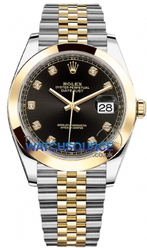 Rolex Datejust 41mm Steel and Yellow Gold 126303 Black Diamond Jubilee watch