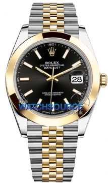 Rolex Datejust 41mm Steel and Yellow Gold 126303 Black Index Jubilee watch