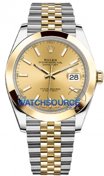 Buy this new Rolex Datejust 41mm Steel and Yellow Gold 126303 Champagne Index Jubilee mens watch for the discount price of £15,000.00. UK Retailer.