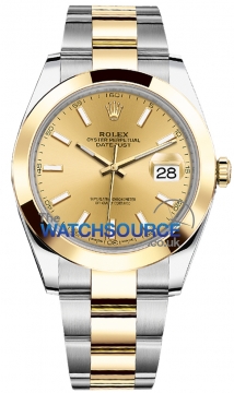 Rolex Datejust 41mm Steel and Yellow Gold 126303 Champagne Index Oyster watch