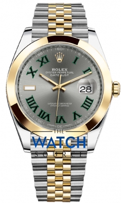 Rolex Datejust 41mm Steel and Yellow Gold 126303 Slate Roman Jubilee watch