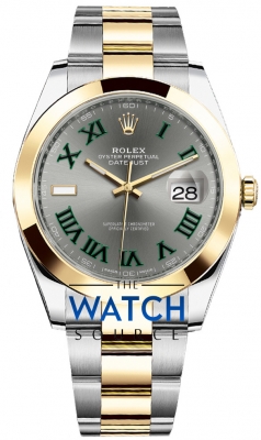 Rolex Datejust 41mm Steel and Yellow Gold 126303 Slate Roman Oyster watch