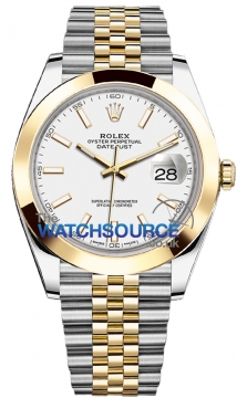 Rolex Datejust 41mm Steel and Yellow Gold 126303 White Index Jubilee watch