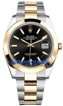 Rolex Datejust 41mm Steel and Yellow Gold 126303 Black Index Oyster watch