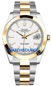 Buy this new Rolex Datejust 41mm Steel and Yellow Gold 126303 White Index Oyster mens watch for the discount price of £14,300.00. UK Retailer.