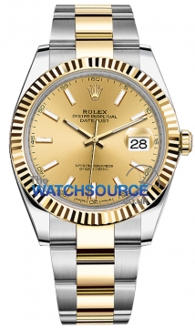 Rolex Datejust 41mm Steel and Yellow Gold 126333 Champagne Index Oyster watch