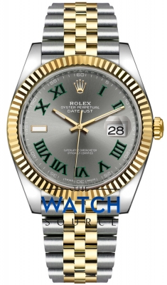 Buy this new Rolex Datejust 41mm Steel and Yellow Gold 126333 Slate Roman Jubilee mens watch for the discount price of £14,950.00. UK Retailer.