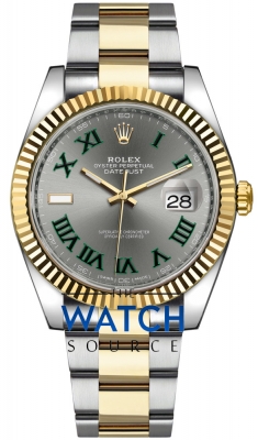 Buy this new Rolex Datejust 41mm Steel and Yellow Gold 126333 Slate Roman Oyster mens watch for the discount price of £14,300.00. UK Retailer.