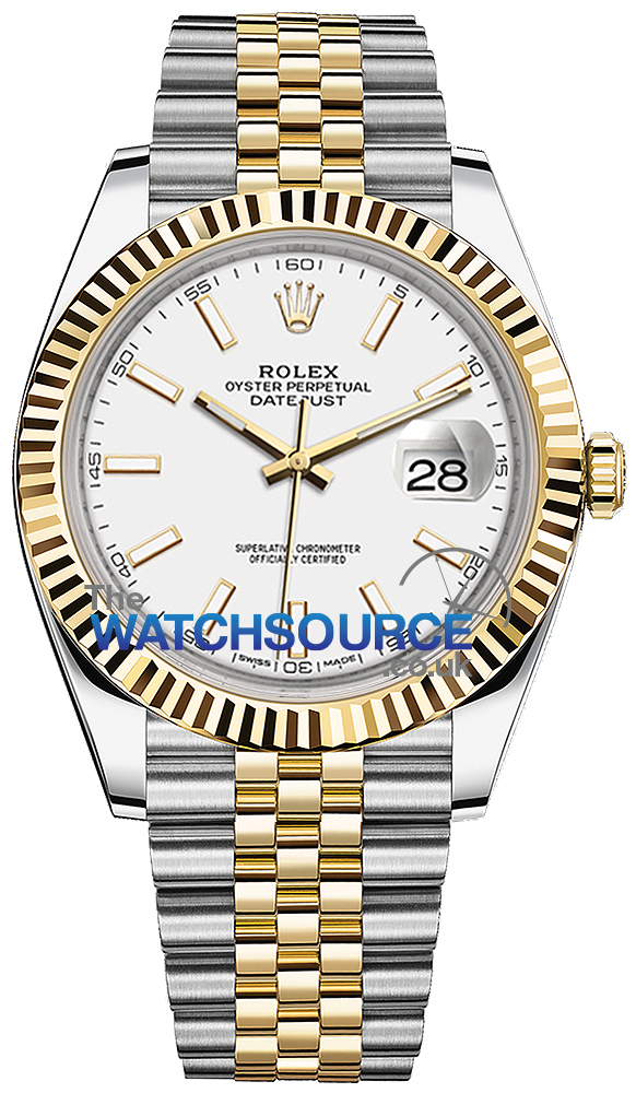 rolex gold and white