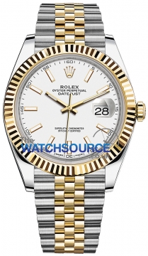 Rolex Datejust 41mm Steel and Yellow Gold 126333 White Index Jubilee watch