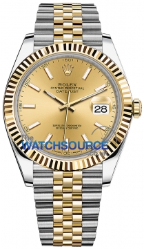 Rolex Datejust 41mm Steel and Yellow Gold 126333 Champagne Index Jubilee watch