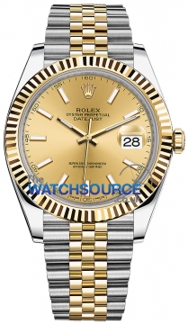 Buy this new Rolex Datejust 41mm Steel and Yellow Gold 126333 Champagne Index Jubilee mens watch for the discount price of £14,000.00. UK Retailer.