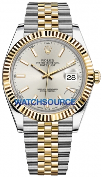 Rolex Datejust 41mm Steel and Yellow Gold 126333 Silver Index Jubilee watch
